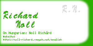 richard noll business card